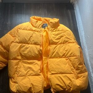 Forever 21 Kids Bright Yellow Puffer Jacket